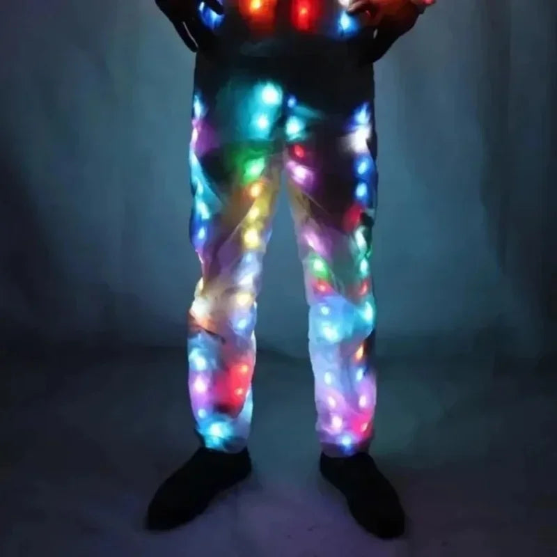 Led Lighs Waterproof Clothes Cool Night Running Props Glowing Jacket with Led Lights Rave Performance Dress for Dancing