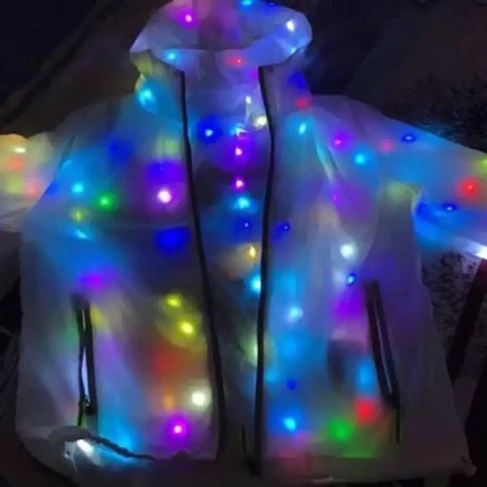 Colorful Light Led Glowing Jacket Light-up Nightclub Bar Party Jacket LED Luminous Hip Hop Stage Performance Jacket Dance Coat