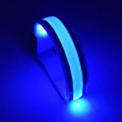 LED Light Armbands Flashing Fiber Optic Glowing Bracelet Wrist Strap Christmas Cheer Luminous Arm Straps running led light