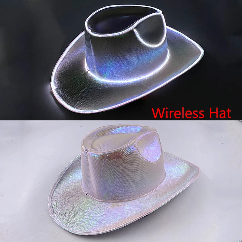 Luminous Neon LED Men Women Solid Color Bucket Hats Hip Hop Panama Cap Fisherman Hats Cotton Outdoor Summer Casual Fishing Cap