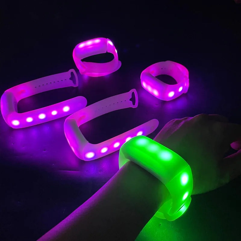 15-Color Glowing Fluorescent Bracelet Led Bracelet  LED Accessory for Wedding Birthday Dark Party