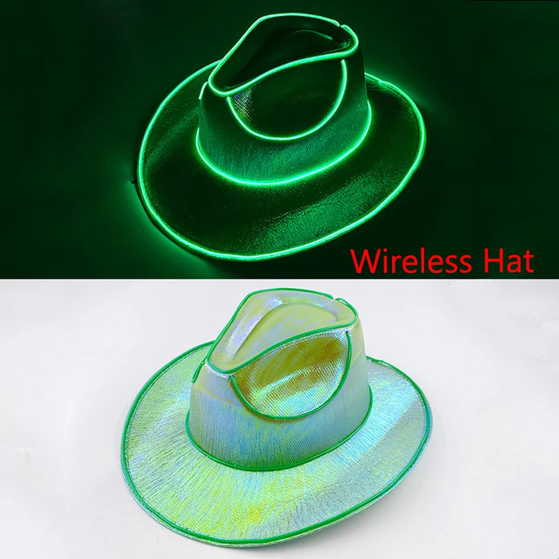 Luminous Neon LED Men Women Solid Color Bucket Hats Hip Hop Panama Cap Fisherman Hats Cotton Outdoor Summer Casual Fishing Cap