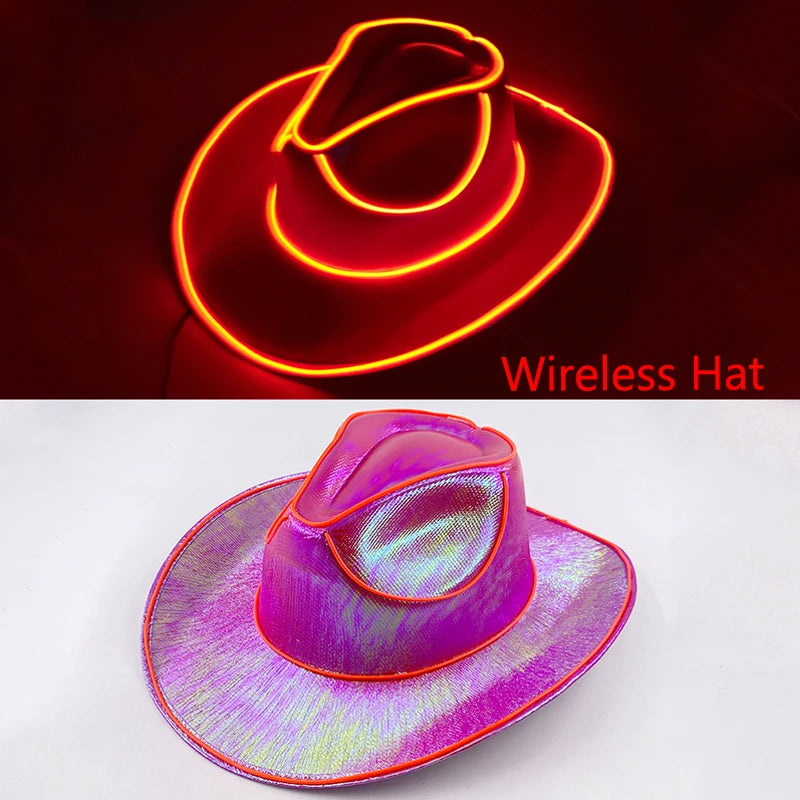 Luminous Neon LED Men Women Solid Color Bucket Hats Hip Hop Panama Cap Fisherman Hats Cotton Outdoor Summer Casual Fishing Cap