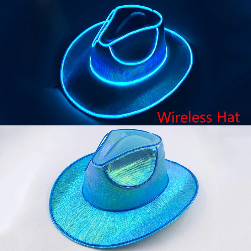 Luminous Neon LED Men Women Solid Color Bucket Hats Hip Hop Panama Cap Fisherman Hats Cotton Outdoor Summer Casual Fishing Cap