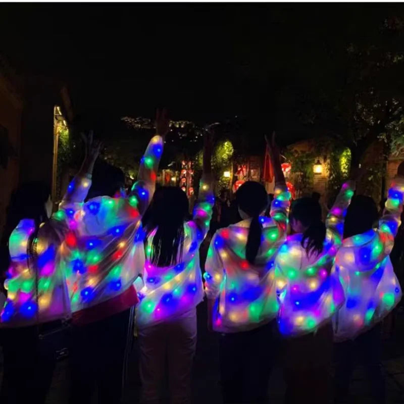 New Novelty LED Light Up Costume Stage Performance Jacket Pants Neon Luminous Clothing Birthday Party Costume For Show