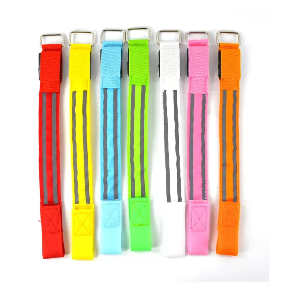 LED Light Armbands Flashing Fiber Optic Glowing Bracelet Wrist Strap Christmas Cheer Luminous Arm Straps running led light